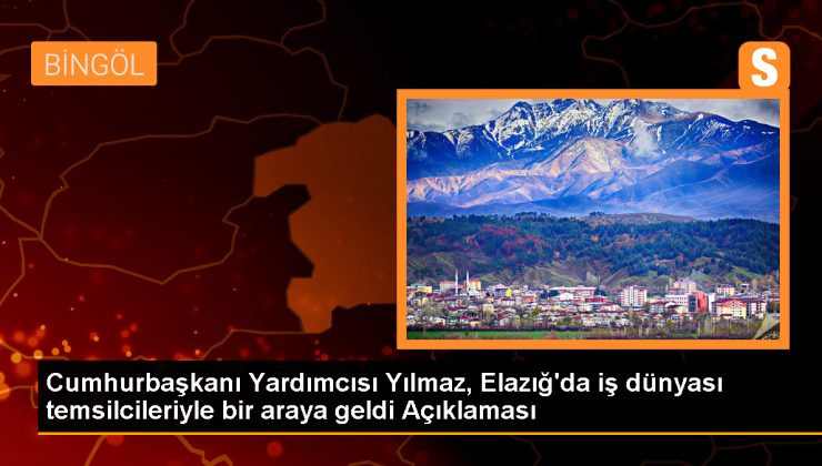 Cumhurbaşkanı Yardımcısı Yılmaz, Elazığ’da iş dünyası temsilcileriyle bir araya geldi Açıklaması