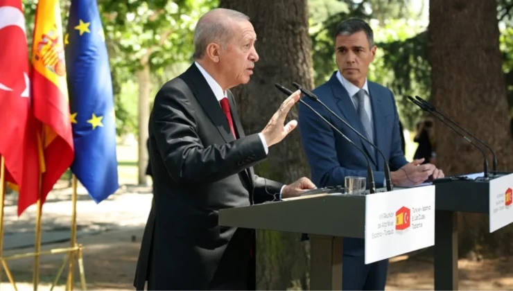 İspanyol muhabirin sorusu Cumhurbaşkanı Erdoğan’ı sinirlendirdi: Başını sallama, bak ben sallamıyorum