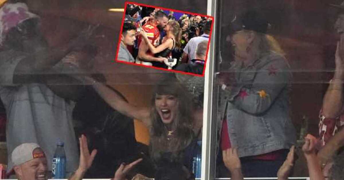 Taylor Swift sevgilisi Travis Kelce’nin maçını seyrederken tribünde coştu