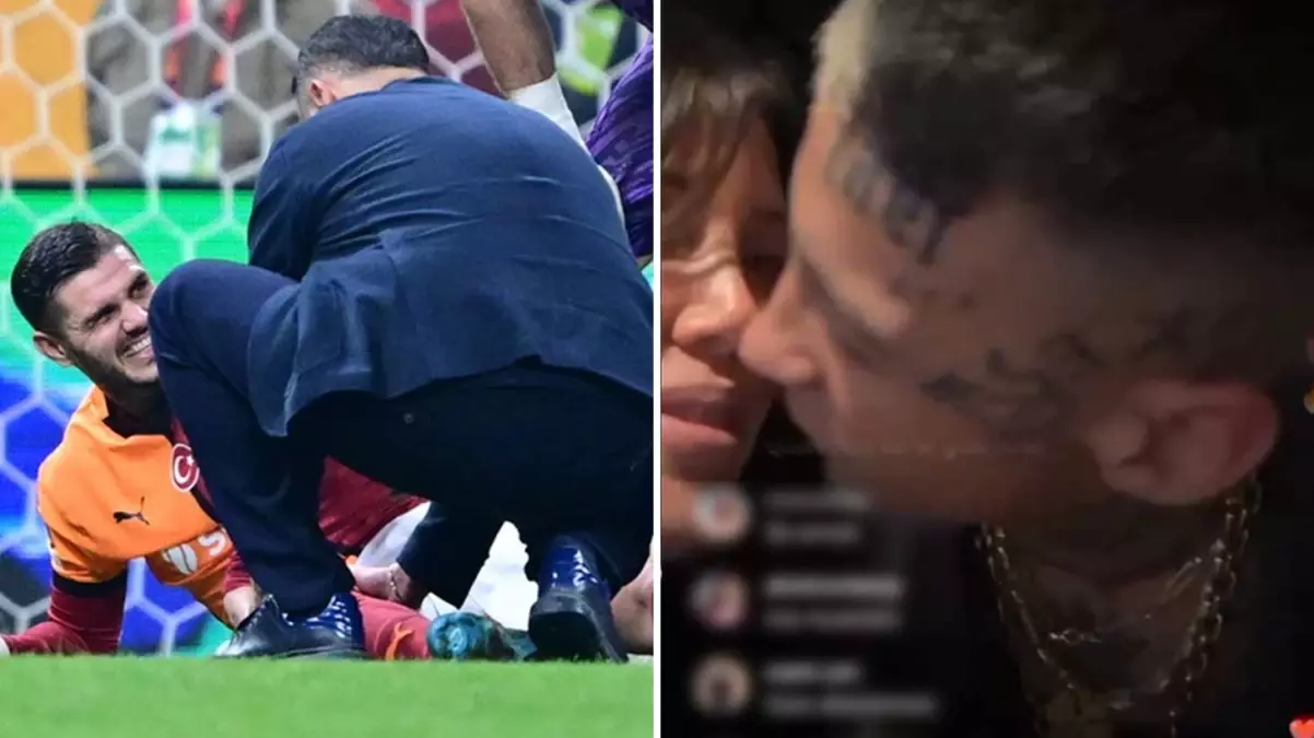 Wanda Nara’nın Icardi’nin sakatlandığı anlarda yaptığına bakın