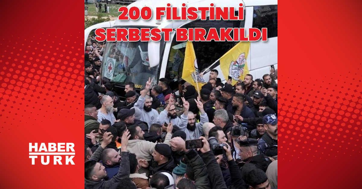 İsrail 200 Filistinliyi serbest bıraktı