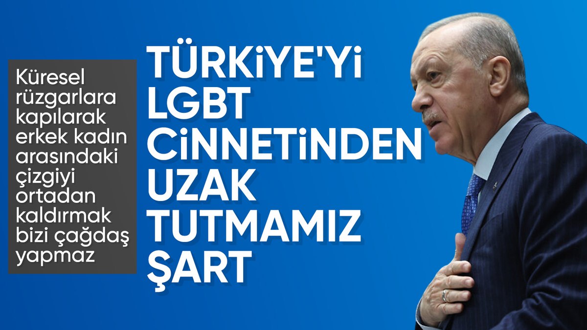 Cumhurbaşkanı Erdoğan: Türkiye LGBT sapkınlığıyla mücadelenin bayraktarlarından biri olacak